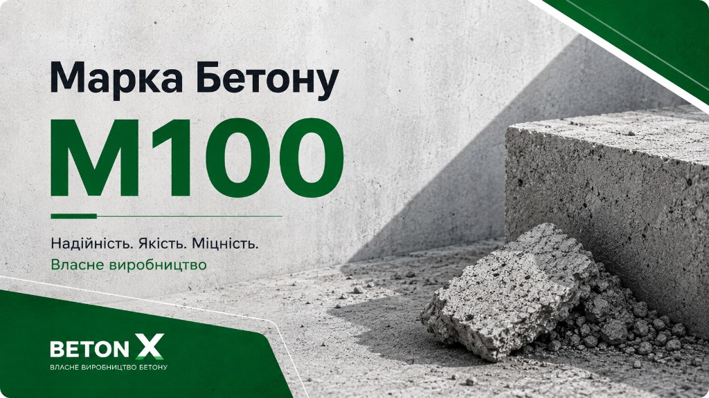 Марка бетону М100 — Бетон Ікс