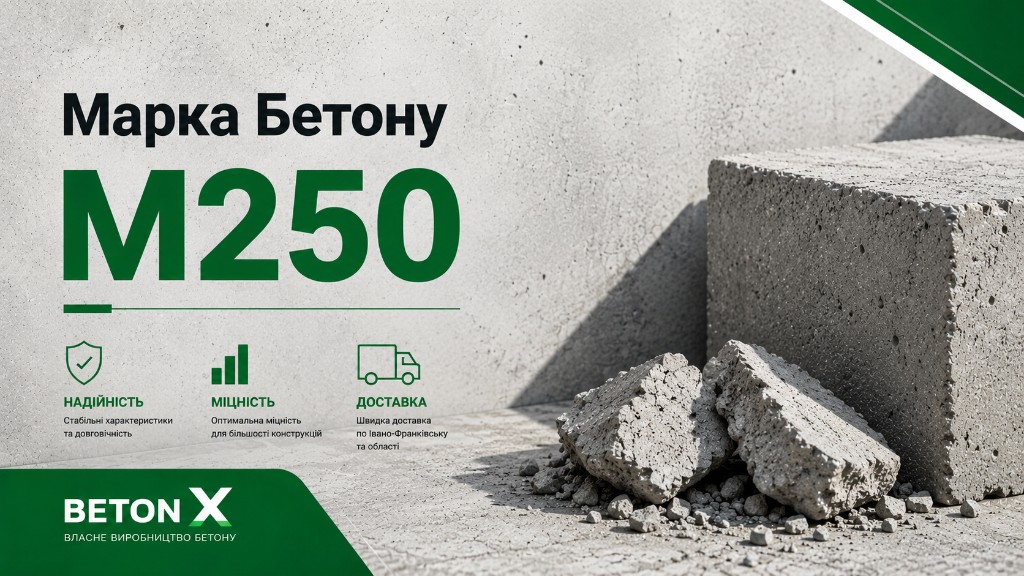 Марка бетону М250 — Бетон Ікс