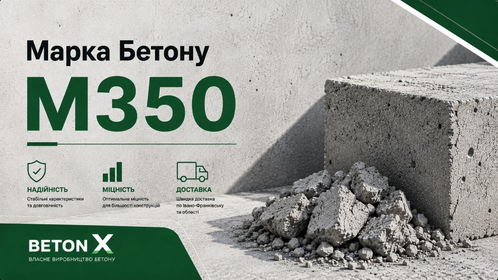 Марка бетону М350 — Бетон Ікс