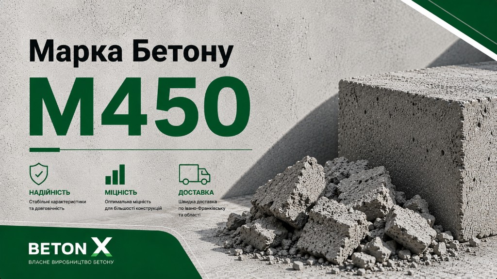 Марка бетону М450 — Бетон Ікс