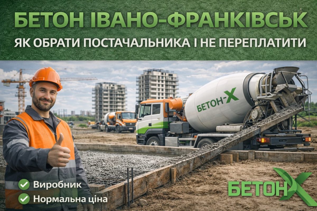 Бетон Івано-Франківськ — як обрати постачальника і не переплатити