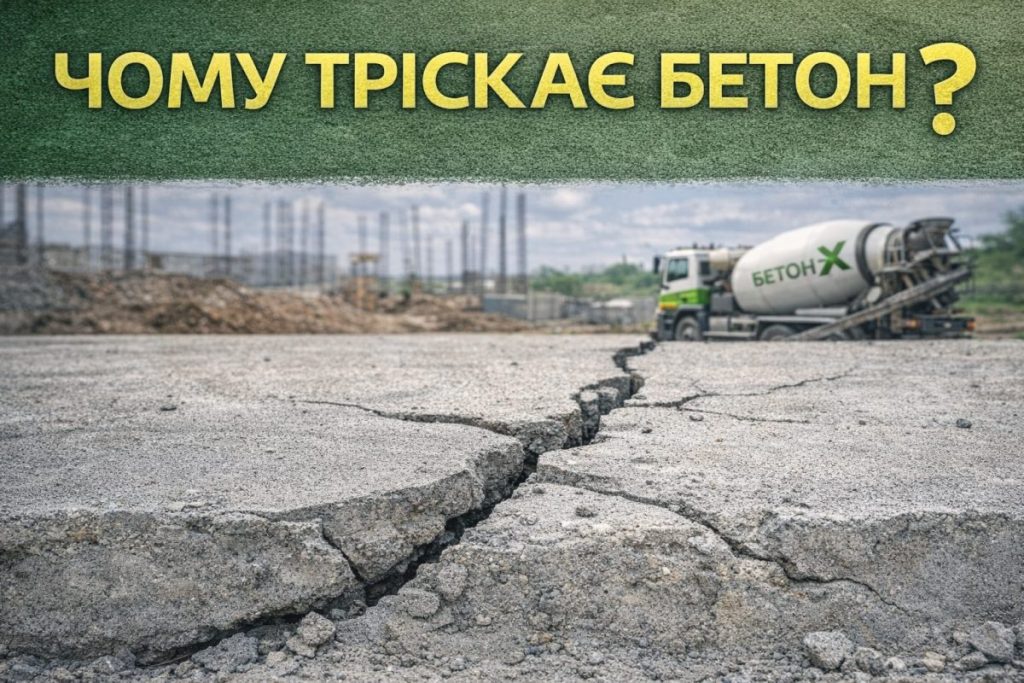 Чому бетон тріскає після заливки