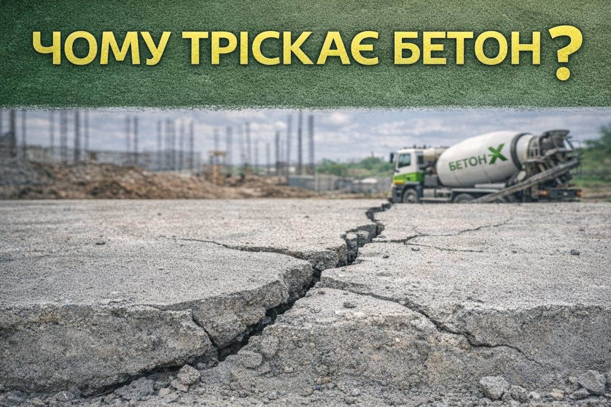 Чому бетон тріскає після заливки