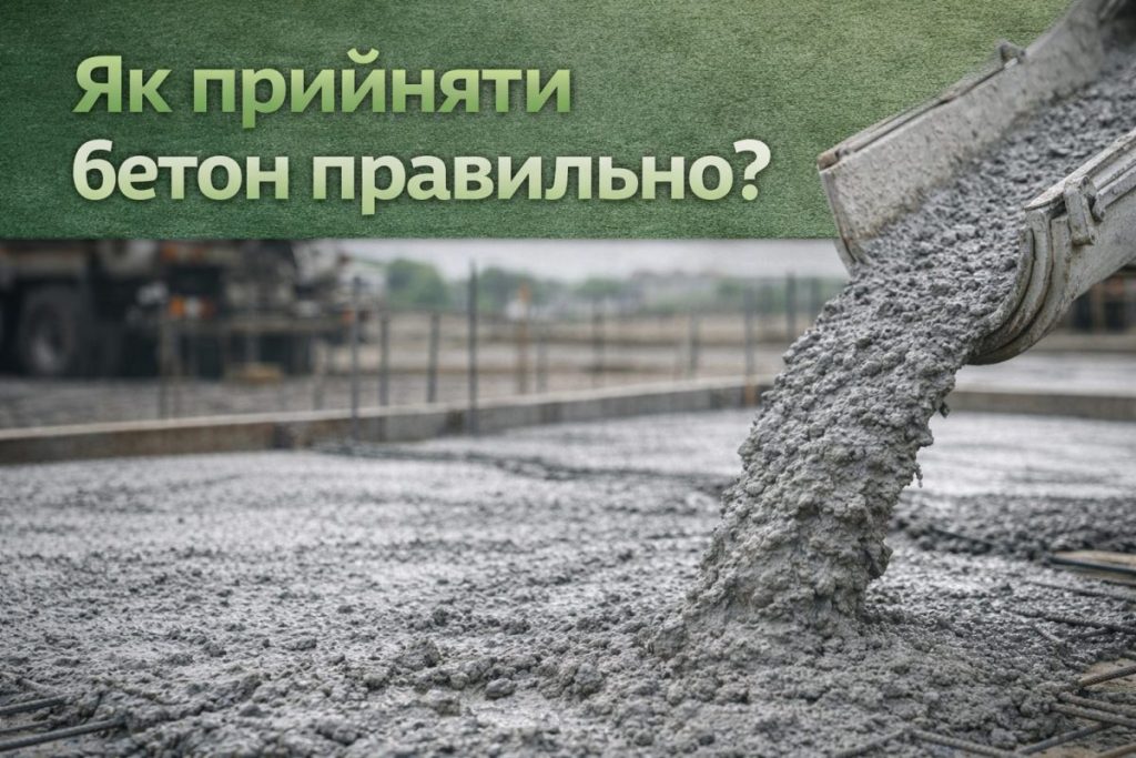 Як правильно прийняти бетон на об’єкті