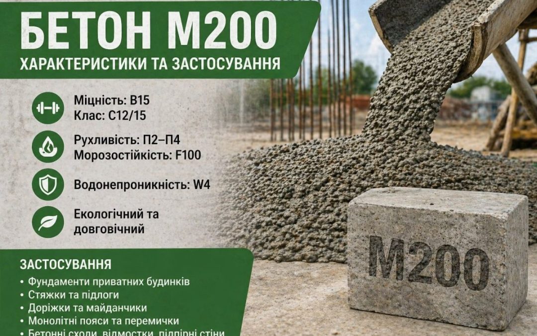 Бетон М200 vs М250