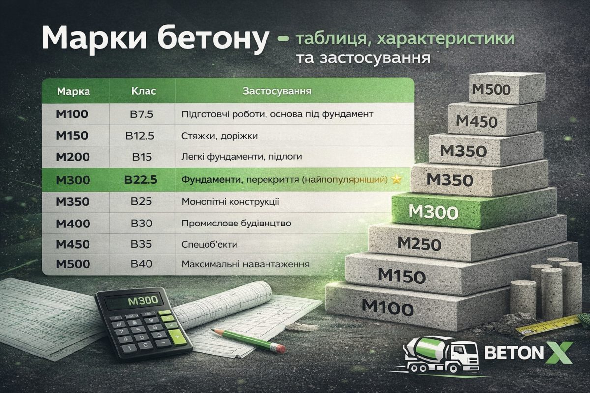 Марки бетону