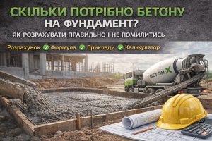 Який бетон для фундаменту