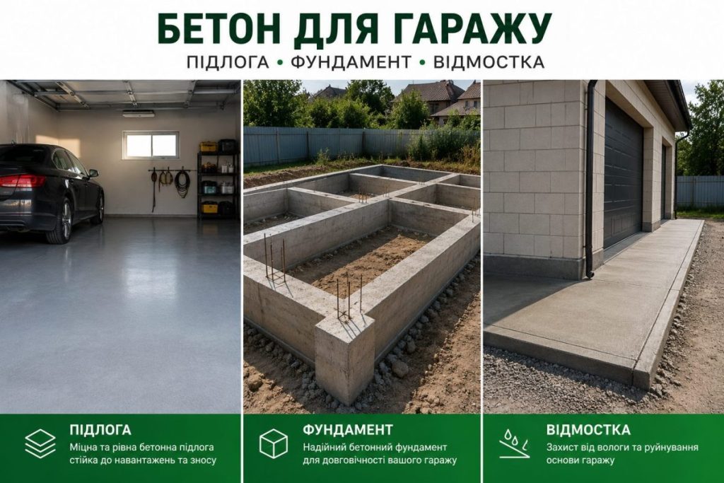 Бетон для гаражу: яка марка для підлоги, фундаменту та відмостки