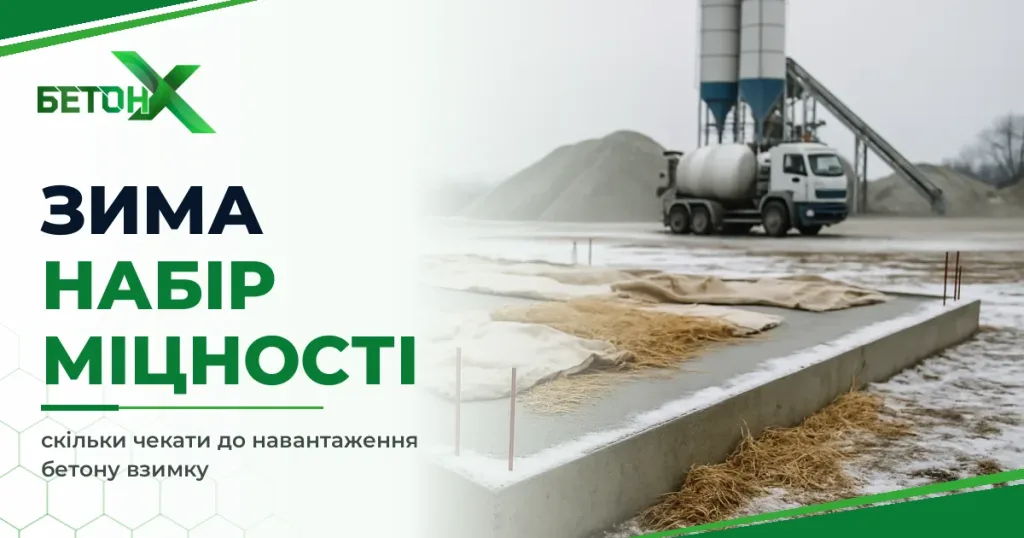 Набір міцності бетону взимку: скільки чекати до навантаження